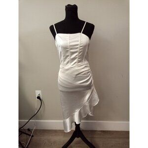 Grace Karin Women's White Asymmetrical Dress Size Small